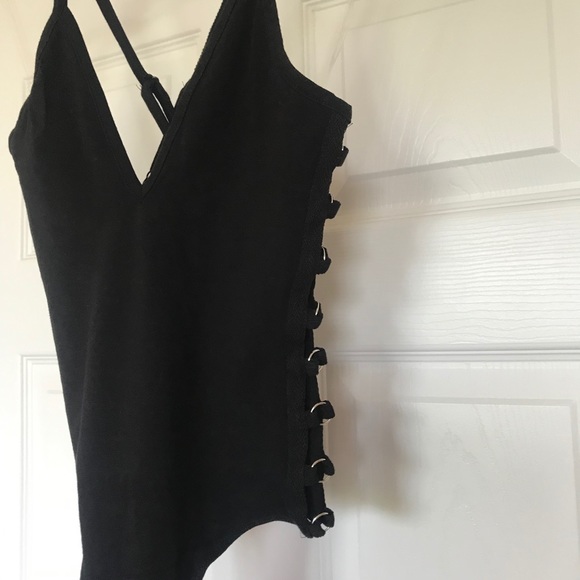 NWOT Bozzolo Bodysuit in Black Size Small - Picture 4 of 9